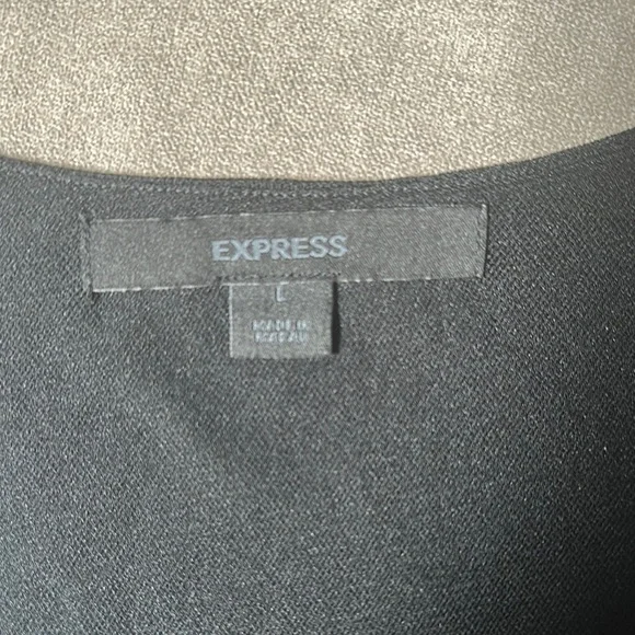 Express Black Sequin Tank Top - Picture 2 of 7